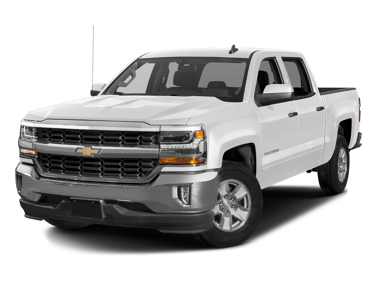 2018 Chevrolet Silverado 1500 LT LT2 in Summit White — front three-quarter view