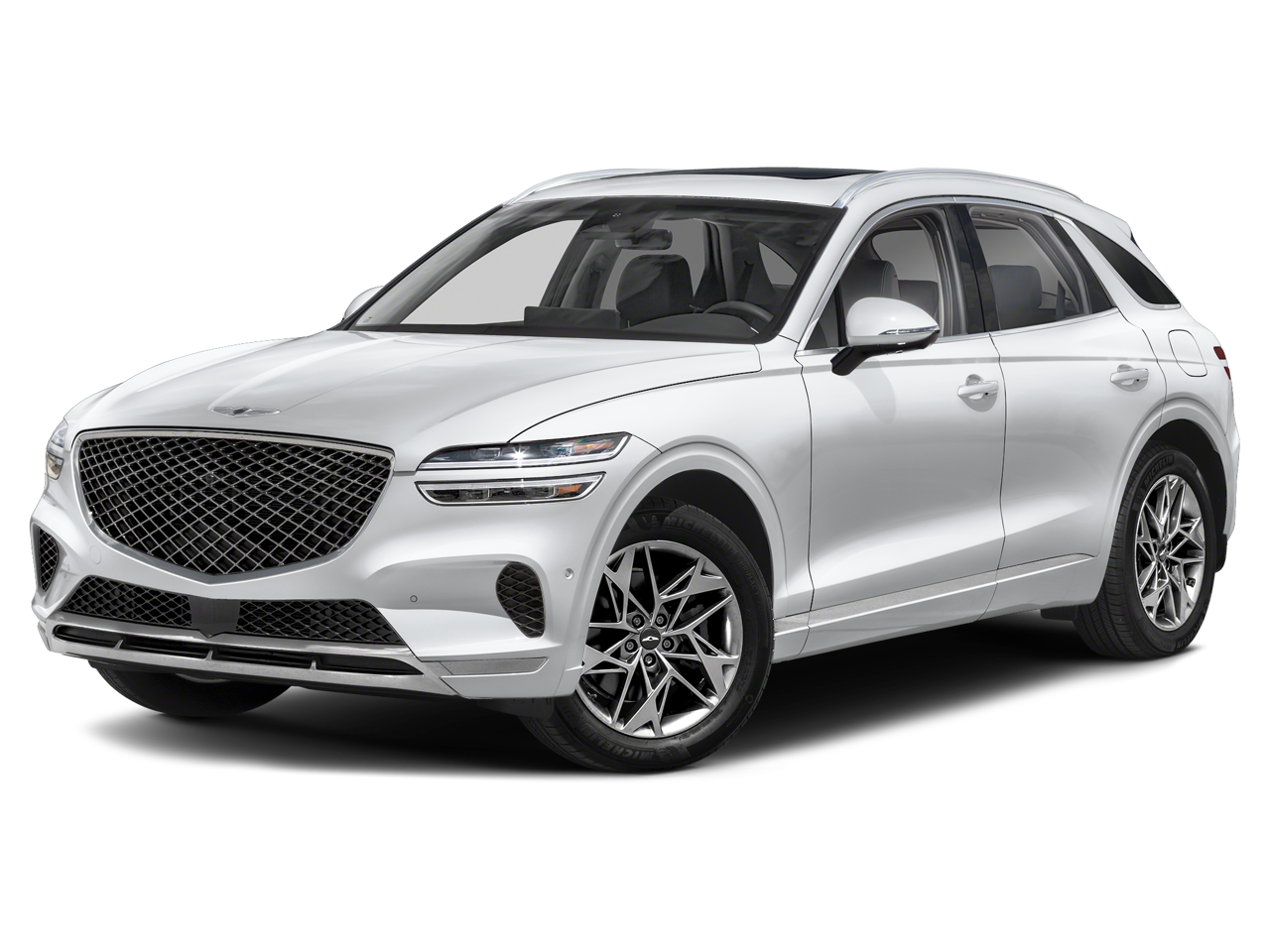 2022 Genesis GV70 2.5T in Alta White — front three-quarter view
