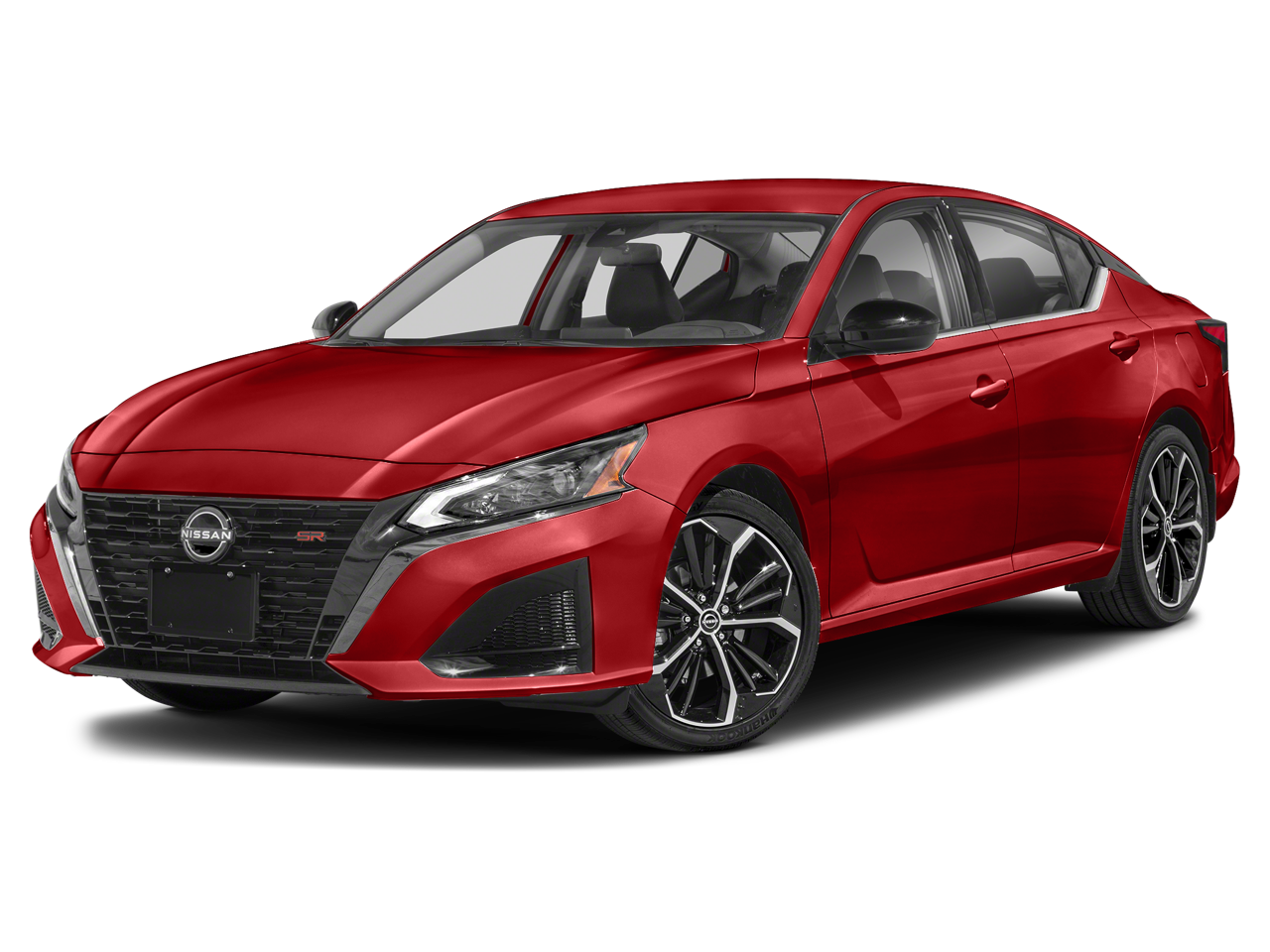 2024 Nissan Altima 2.5 SR in Scarlet Ember — front three-quarter view