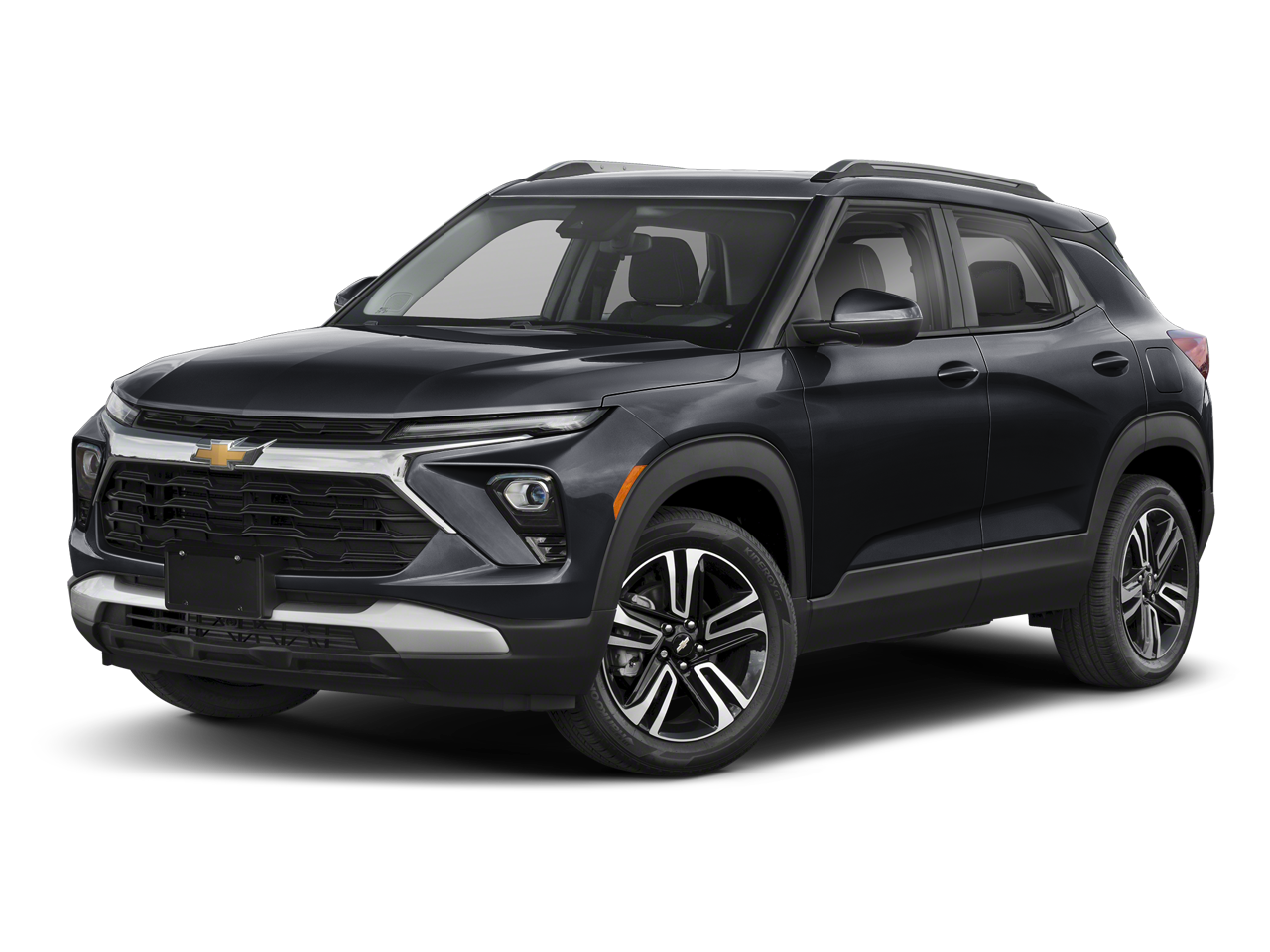 2025 Chevrolet TrailBlazer LT in Mosaic Black Metallic — front three-quarter view