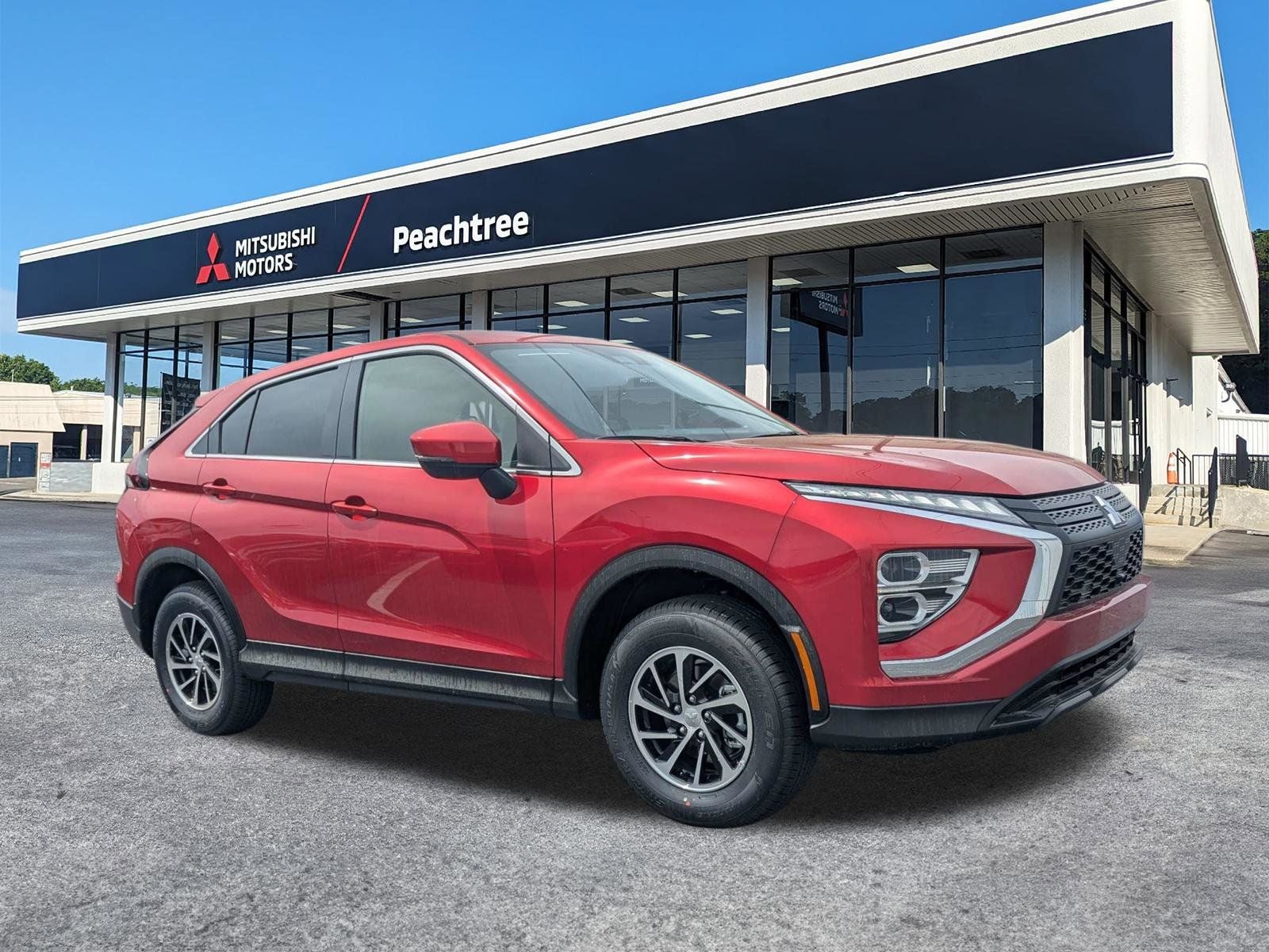 2026 Mitsubishi Eclipse Cross ES in Red Diamond — front three-quarter view