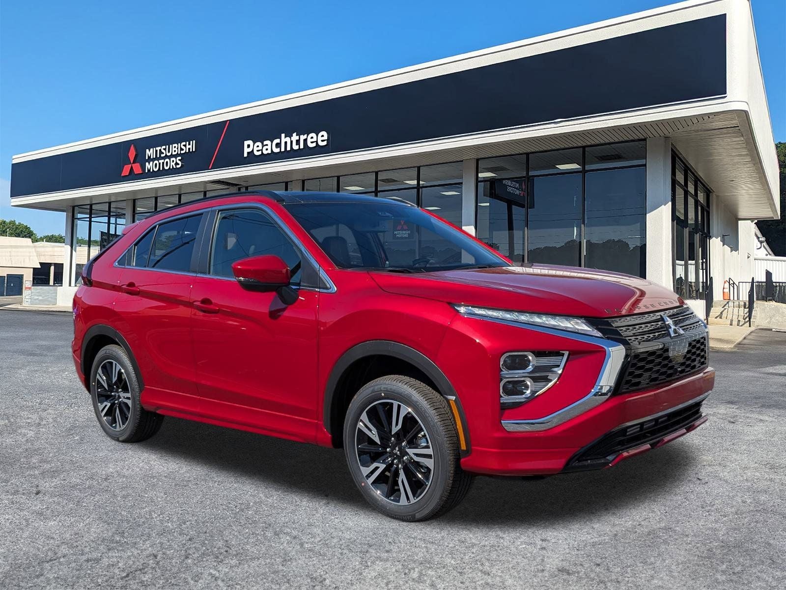 2026 Mitsubishi Eclipse Cross SEL in Red — front three-quarter view