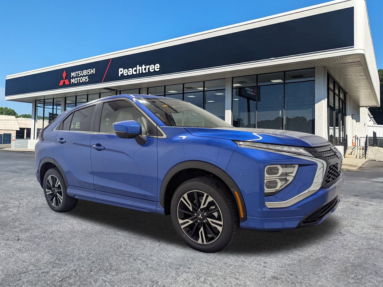 2026 Mitsubishi Eclipse Cross SEL in Lightning Blue Metallic — front three-quarter view