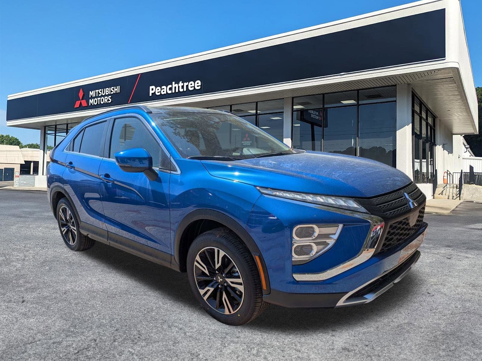 2026 Mitsubishi Eclipse Cross SE in Lightning Blue Metallic — front three-quarter view