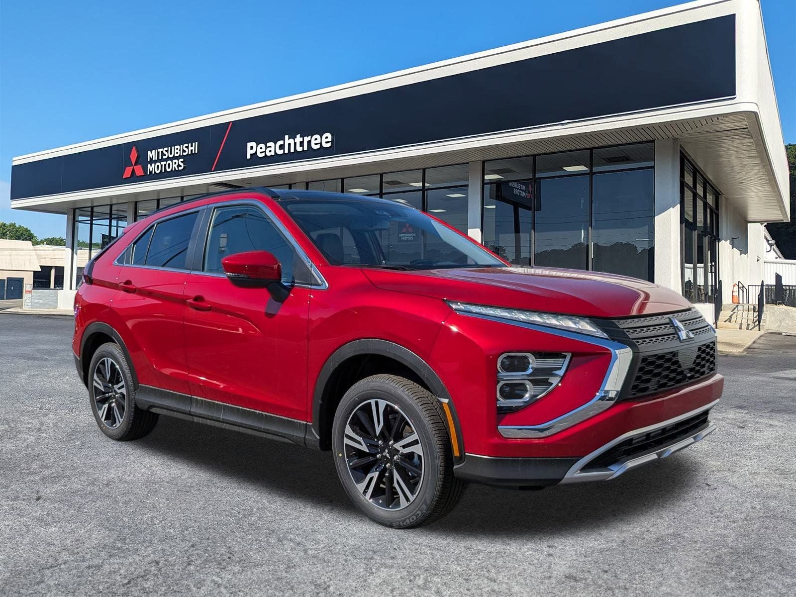 2026 Mitsubishi Eclipse Cross SE in Red — front three-quarter view