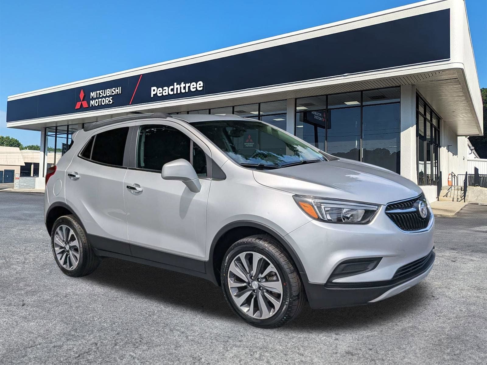 2022 Buick Encore Preferred in Quicksilver Metallic — front three-quarter view